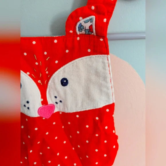Baby Boden Corduroy Fox Bubble romper - Picture 4 of 4